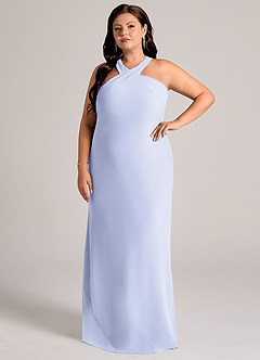 Azazie Doretta Bridesmaid Dresses Lavender Mermaid Pleated Chiffon Dress image8