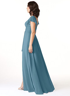 Azazie Omari Bridesmaid Dresses Bermuda A-Line Chiffon Dress image3