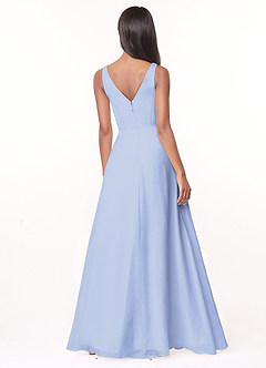 Azazie Nala At-home Try On Dresses Agave A-Line Pleated Chiffon Dress image2