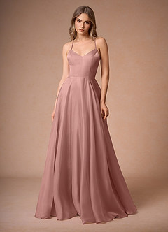 Faustin Pink Open Back Gown image3