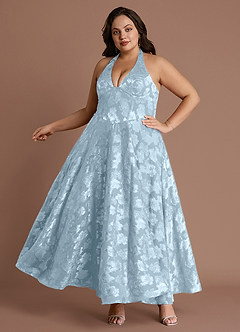 Isabeau Powder Blue Midi Dress image10