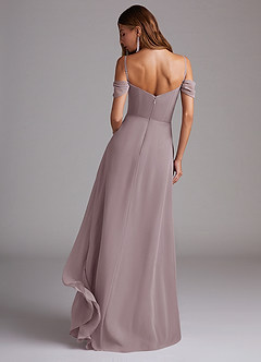 Azazie Marley Bridesmaid Dresses Dusk A-Line Off the Shoulder Chiffon Convertible Dress image7