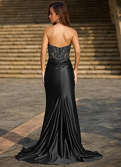 Enamel Black Mermaid Prom Dress image2