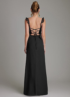 Azazie Jessamine 신부 들러리 드레스 인어 코르셋 쉬폰 바닥 길이 드레스 image7