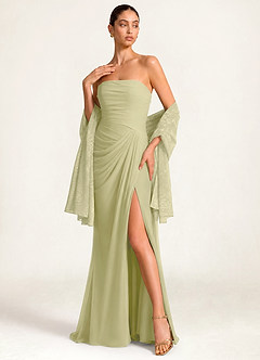 front Sciarpa in chiffon con motivo floreale a effetto bruciato