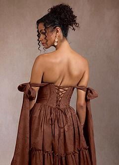 Vilma Cinnamon Brown Maxi Dress image9