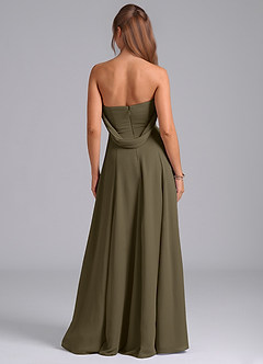 Azazie Almina Bridesmaid Dresses Willow Green A-Line Off the Shoulder Chiffon Convertible Dress image7
