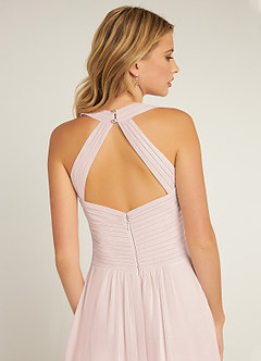 Azazie Claudia Bridesmaid Dresses Rose Petal A-Line Sweetheart Neckline Chiffon Dress image6