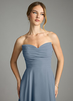 Azazie Ayla Abiti da Damigella Abito A-Line in Chiffon Scollo a Cuore Crepuscolo image6