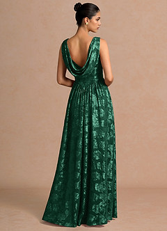 Robe Maxi Vert Chasseur Novi image2