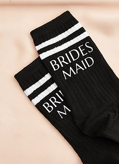 front Customizable Double Stripe Crew Socks