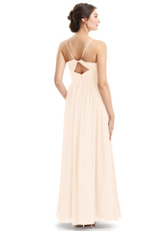 Azazie Cora Bridesmaid Dresses Pearl Pink A-Line Pleated Chiffon Dress image15