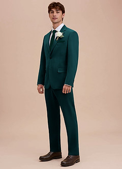 front Ethan Pine Refined Weave Suit