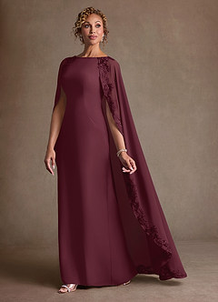 Azazie Artemisia 신부의 어머니 드레스 쉬스 레이스 쉬폰 플로어 길이 드레스 image4