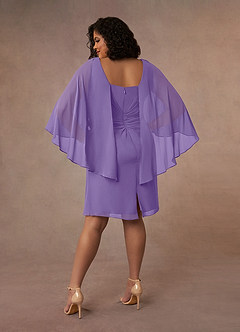Azazie Mirra Mother of the Bride Dresses Tahiti Sheath Scoop Pleated Chiffon Dress image9
