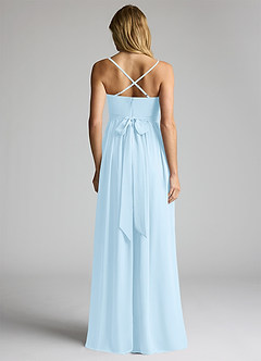Azazie Llana Maternity Bridesmaid Dresses A-Line Chiffon Floor-Length Dress image4