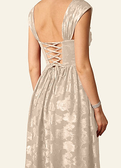 Briar Cream Off-Shoulder Pleated Prom Dress image8