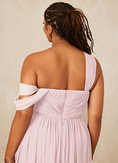 Christian Siriano Bridal for Azazie 1014 Bridesmaid Dresses Blushing Pink A-Line Off the Shoulder Chiffon Dress image16
