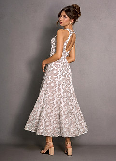 Selira Pink And White Maxi Dress image5