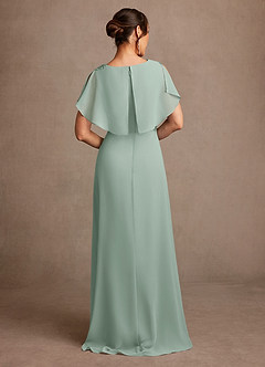 Azazie Frieda Mother of the Bride Dresses Agave A-Line Applique Chiffon Dress image3