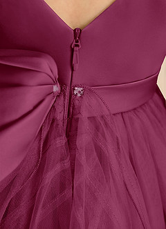 Azazie Pear Robe Demoiselle D'honneur Fillette Robe Princesse en Tulle Arc Mûre image7