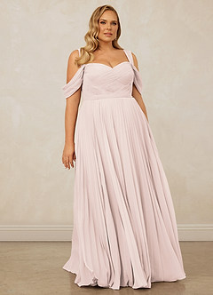 Christian Siriano Bridal for Azazie 1013 Bridesmaid Dresses Rose Petal A-Line Off the Shoulder Chiffon Dress image10