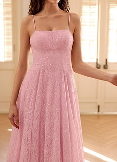 Gleavia Pink A-line Sequin Prom Dress image6