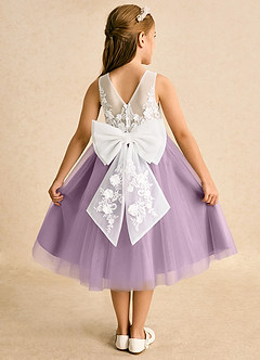 Azazie Lina vestidos de niña de las flores Vestido de Marfil Wisteria de Encaje de Princesa image1