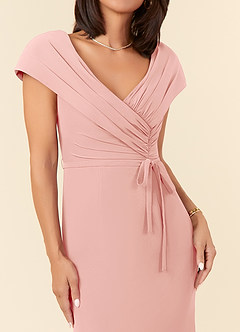 Azazie Bailora Mother of the Bride Dresses Rosette Mermaid Ruched Chiffon Dress image4