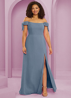 Barbie ♥ Azazie Bridesmaid Dresses Twilight A-Line Off the Shoulder Chiffon Convertible Dress image7