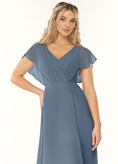Azazie Rylee Bridesmaid Dresses Twilight A-Line Pleated Chiffon Dress image5
