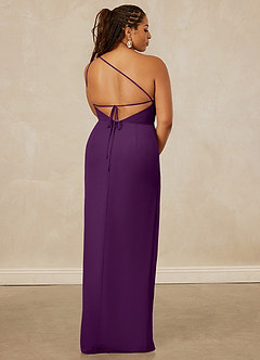 Christian Siriano Bridal for Azazie 1003 Brautjungfernkleider Etui One-Shoulder Chiffon Kleid Traube image15