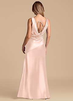 Azazie Rylina Robes de demoiselle d'honneur Robe Sirène en Satiné métallisé Or Rose image6