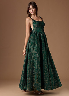 Bea Gilded Emerald Gown image5