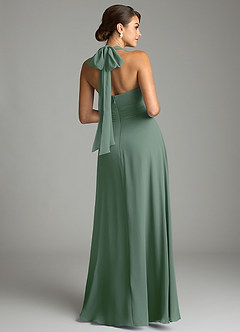 Azazie Tamira Suknie dla druhen Linia A Pofałdowany Szyfon Do ziemi Sukienka image8