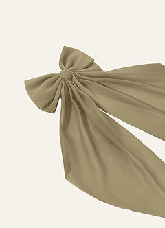 front Matching Color Chiffon Bow Hair Clip
