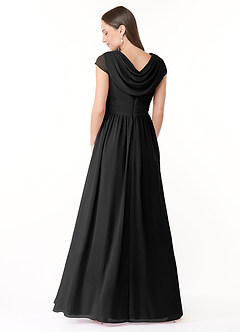 Azazie Organa Final Sale Desert Rose A-Line Pleated Chiffon Dress image2