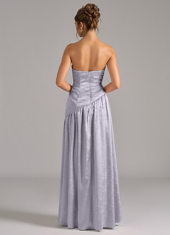 Azazie Adeline Bridesmaid Dresses Pebble Floral Jacquard A-Line Strapless Floral Jacquard Dress image7