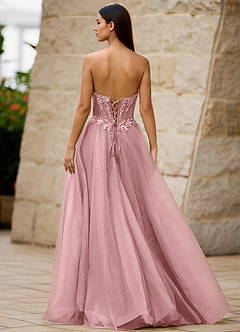Brilliance Pink Glitter Prom Dress image2