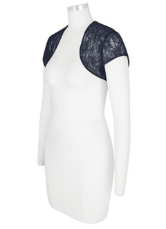 front Azazie Lucinda Lace Wrap