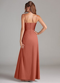 Azazie Aliani Bridesmaid Dresses Clay Sheath Strapless Chiffon Convertible Dress image3
