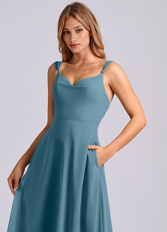 Azazie Beatrice Bridesmaid Dresses Bermuda A-Line Sweetheart Neckline Chiffon Dress image6