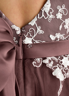 Azazie Butterfly vestidos de niña de las flores Vestido de Expresado de Encaje de Corte en A image5