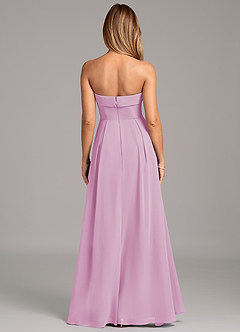 Azazie Lucienne Bridesmaid Dresses Candy Pink A-Line Strapless Chiffon Convertible Dress image5