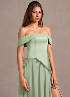 Robe Longue Sauge Poussiéreuse Liora image5