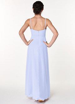Azazie Naeem Junior Lavender A-Line Ruched Chiffon Dress image2