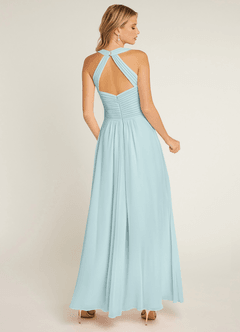Azazie Claudia Bridesmaid Dresses Mist A-Line Sweetheart Neckline Chiffon Dress image3