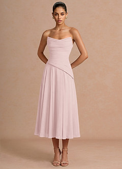 Gabriela Blushing Pink Midi Dress image5