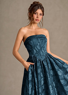 Mila Navy Midi Dress image7