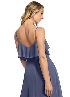 Azazie Jean Bridesmaid Dresses Stormy A-Line Chiffon Convertible Dress image5